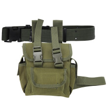 Outdoor-Nylon Oberschenkeltasche für Wandern und Camping, 25x20x8cm, Grün
