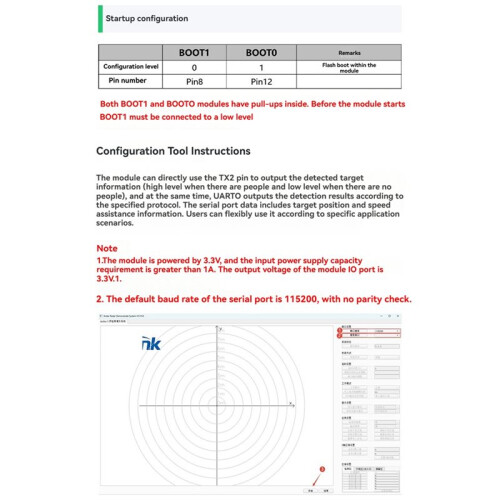 60G High-Precision Millimeter-Wave  Module LD6004 Multi-Target 3D Human Presence Sensing Serial Communication 2
