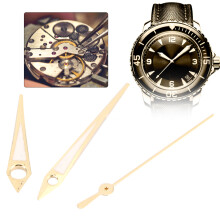 Metal Rose Gold Watch Hands for ETA2824 Movement, Hour 9mm