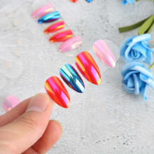 10Pcs Transparent Acrylic Nail Art Display Strips for Manicure DIY Salon