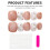 (XS) 10PCS Press On Nails Natural DIY Easy Apply 2