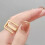 (XS) 10PCS Press On Nails Natural DIY Easy Apply 4