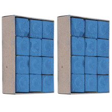 24Pcs Blue Billiard Cue Chalk Non-Slip