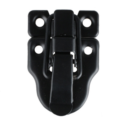 (Black, 707) 2pcs Small Hasp Latches for Wooden Boxes & Toolbox