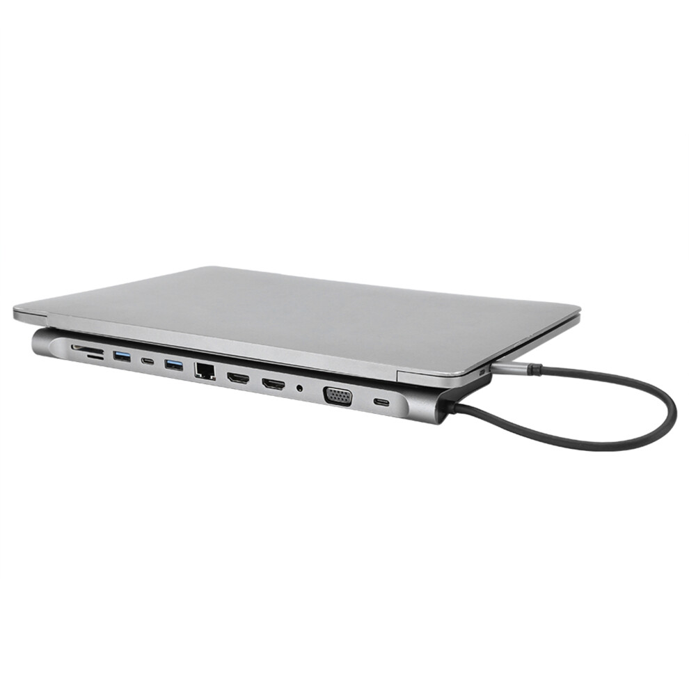 Usb-C Dock With Dual Hdmi Vga Ethernet Power Delivery For Laptop Macbook Pc 4941392287616