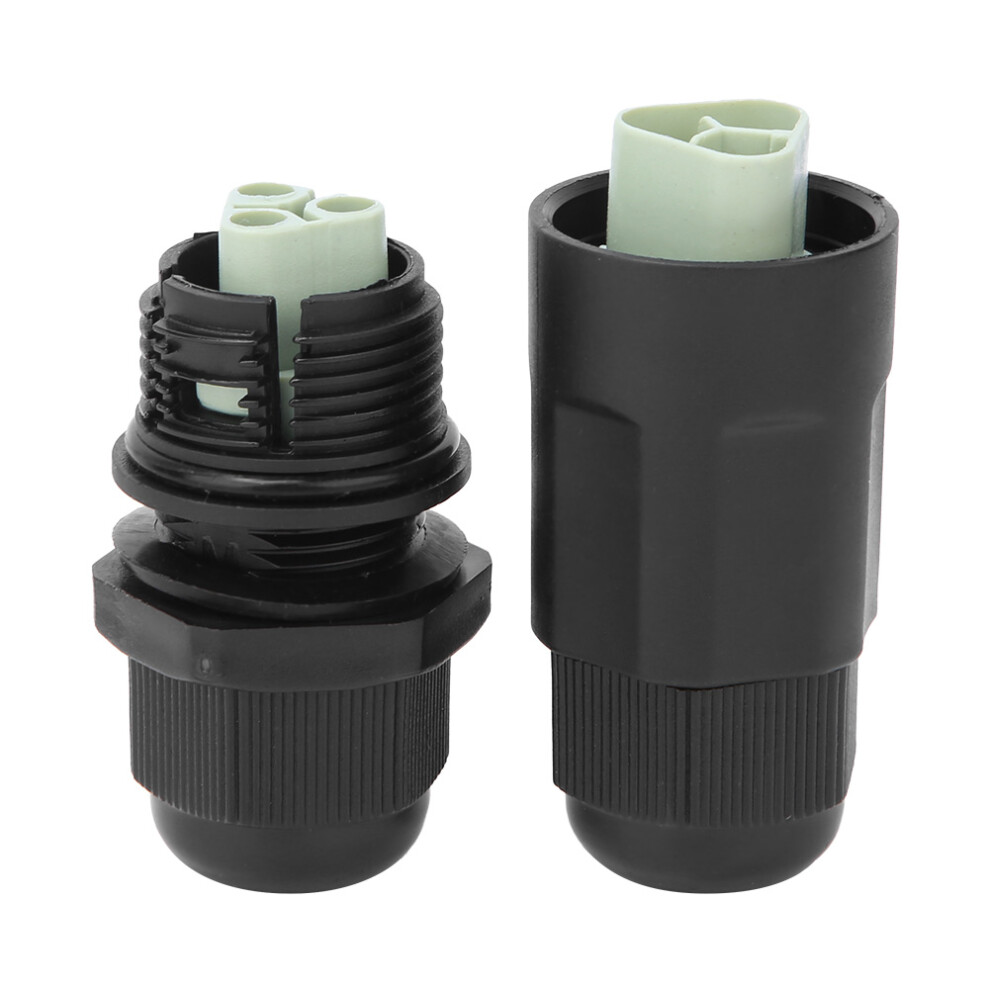 Ip68 Waterproof 3-Pin Male Female Connector Cable, Pa66 Copper 7651392587179