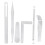 6Pcs Silver Saxophone Repair Tools Set for Wind Instruments, Sizes Included 3