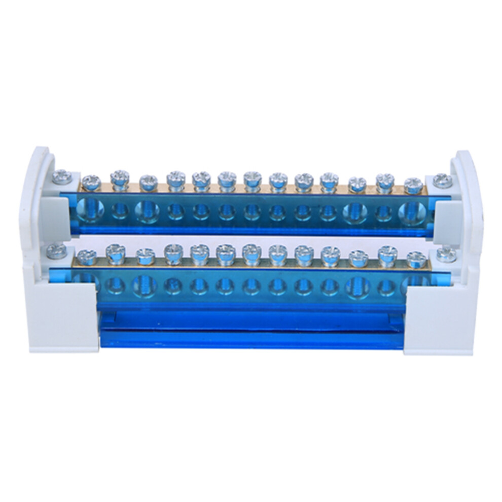 215 Terminal Distribution Box With Transparent Cover For Din Rail 2-Levels 4961392289137