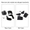 4PCS ABS Mud Flaps for Honda Civic 1996-2000 Black Replacement 4