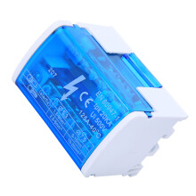 Single Phase Terminal Box DIN Rail 2-Level with Transparent Dust Cover 207