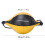 Double End Inflatable Boxing Rebound Ball 30cm Black Yellow 1
