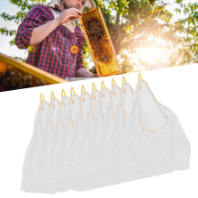 Food Grade Nylon Gauze Mesh Bags 10 pcs Honey Filter Strainers for Beekeepers