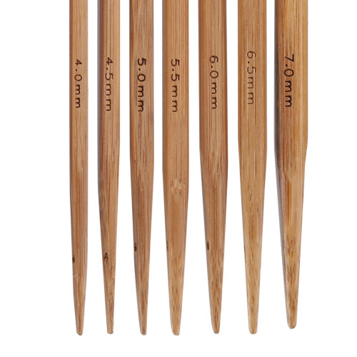 Complete Crochet Set with Plastic & Bamboo Handles, Various Sizes
