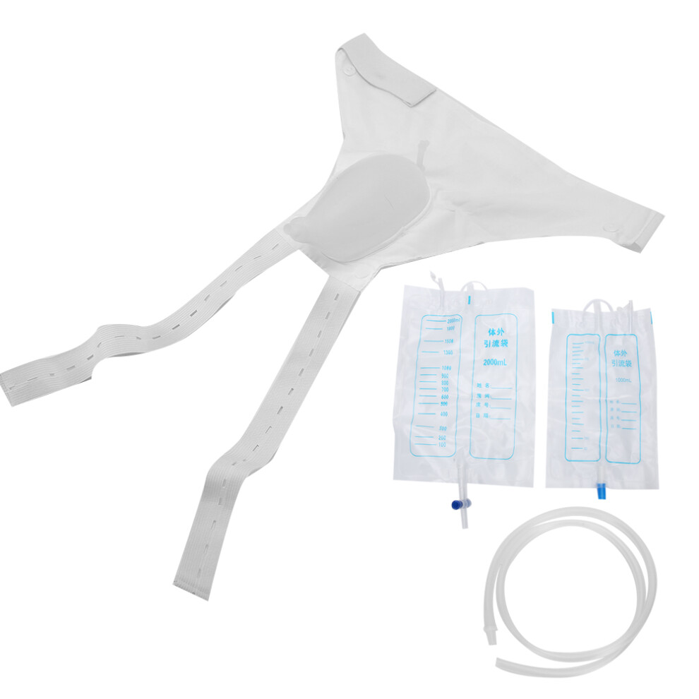 Reusable Silicone Urine Collection Bag for Women Men Elderly, Leakproof