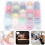 Sewing Bobbins 50Pcs Assorted Colours DoubleLayer Transparent Storage Box 8