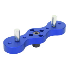 Woodworking Dowel Drill Guide Aluminum Alloy 6/8/10mm Blue Tool