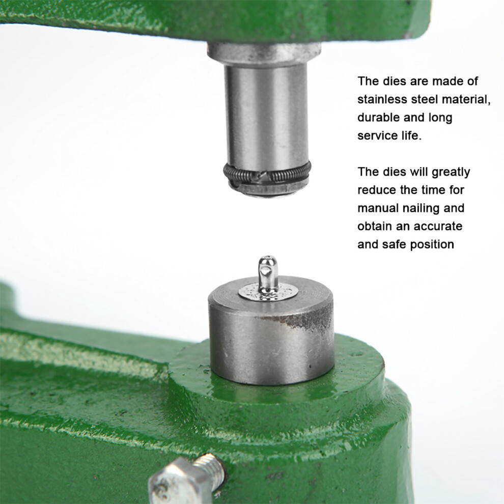 4Pcs Silver Stainless Steel Snap Button Die Mould Kit For 831 12Mm-21.5Mm 7901392291690