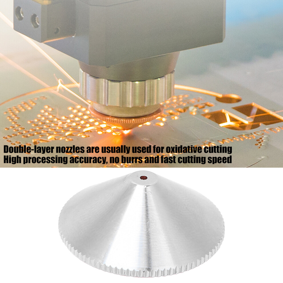 Brass Fiber Laser Nozzle 1.0Mm Double Layer For Cnc Laser Engraving & Cutting 7891392292981