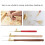 Beaded Crochet Hook Latch Needle Set, Beech & Steel, Multiple Sizes 6