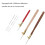 Beaded Crochet Hook Latch Needle Set, Beech & Steel, Multiple Sizes 7