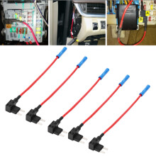 5Pcs Mini Blue Blade Fuse Box Holder for Automotive Electronics