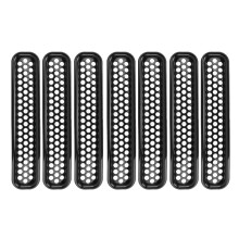 Mesh Grill Einsätze Jeep Wrangler 7 Stück Schwarz
