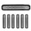 Front Mesh Grille Einsätze für Jeep Wrangler 7PCS 3
