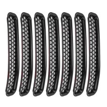 Kühlergrill Einsatz 7PCS Schwarz für Jeep Wrangler