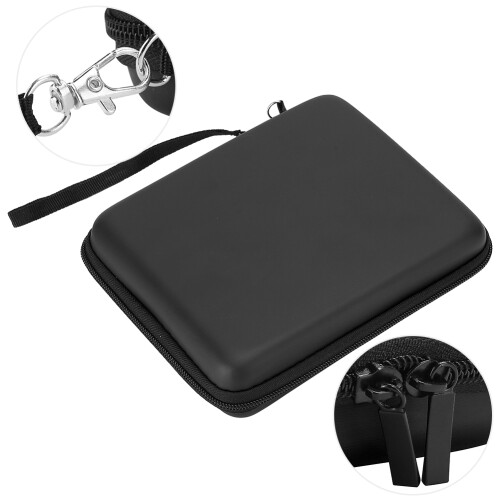 2Pcs EVA Hard Storage Case for 2DS, Portable Protective Bag, Black
