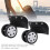 Large Hole Wheel Casters for Suitcase Replacement PP+PET, Approx. 400g 4