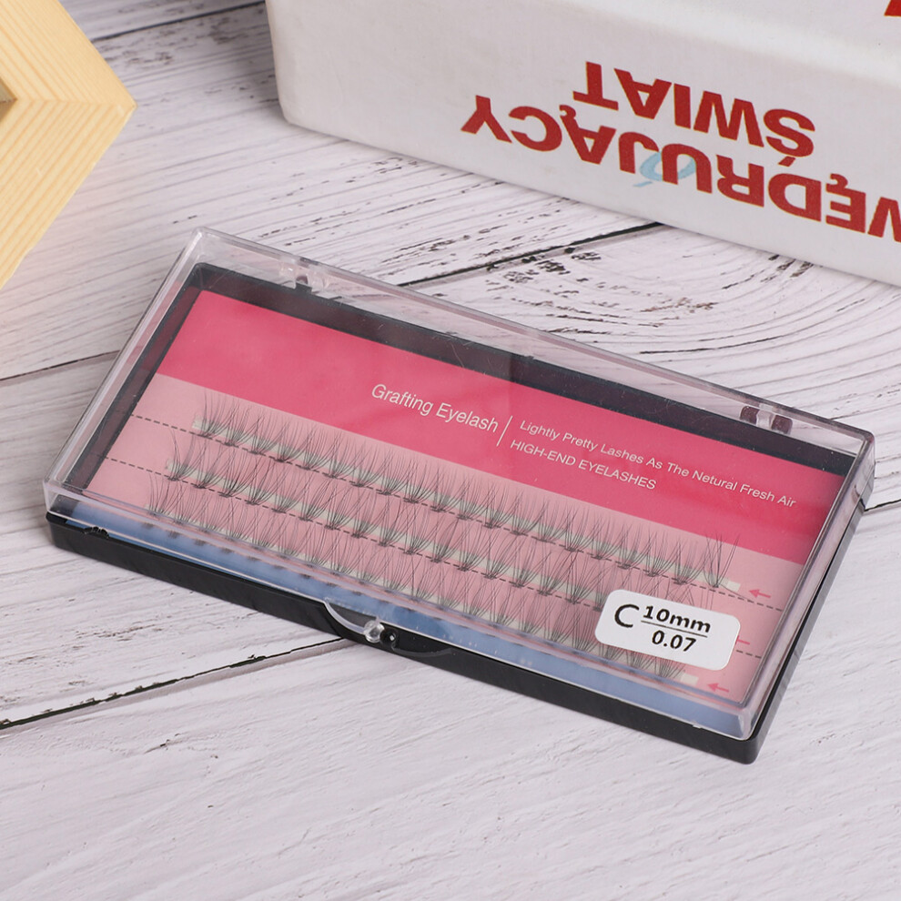 60pcs Imitated Mink False Eyelash Clusters 0.07mm Extension Tool