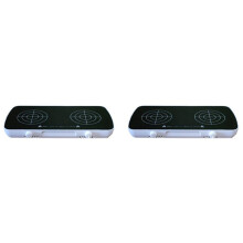 2X Magnetic Stirrer with Stir Bar,2 Independent Working Panel Lab Mixer,1L+1L Capacity,0-4000RPM Adjusat Speed