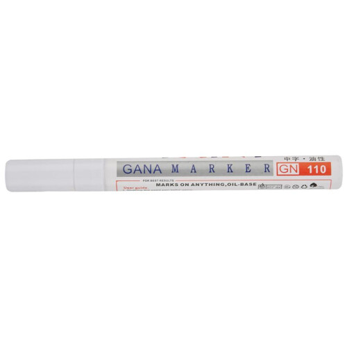 8 White Permanent Car Tyre Tire Metal Paint Pen