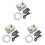3X Adjustable Speed Peristaltic Pump 12V/24V Adjustable Speed Titration Pump Metering Pump US Plug 2