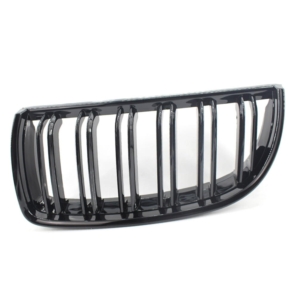 Gloss 2Pcs Front Grille Set For E90 2005-2008 Sedan/Wagon Black 7891392595686