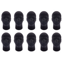 10X Male Foam Mannequin Manikin Model Wigs Glasses Cap Display Stand Black