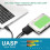 2X Cabo de Dados USB para , Cabo de Unidade FáCil USB 3.0 de 2,5/3,5 Polegadas Cabo Adaptador de Disco RíGido  (Plugue Dos EUA) 3