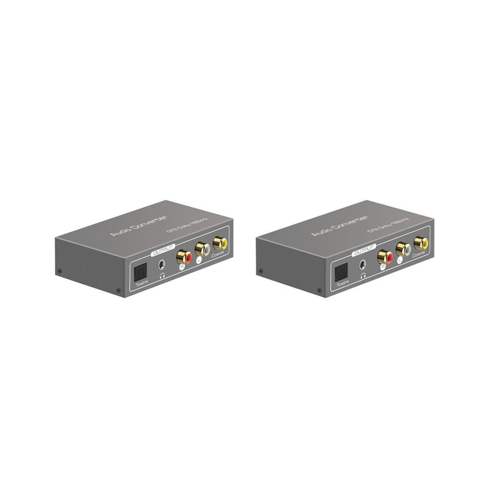2X 192Khz Dac Audio Converter Toslink Optical Coaxial -Compatible Arc To Coaxial Toslink L/R 3.5Mm Jack Adapter 6031741565101