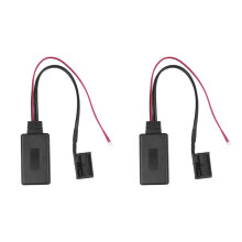 2X 12-Pin Module Sans Fil pour Voiture Adaptateur de Musique Stéréo Auxiliaire Récepteur Aux Câble Audio pour pour Focus Mk2 Mk3 pour