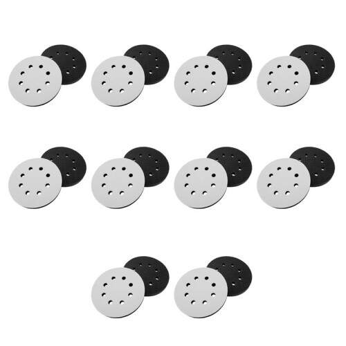 20PCS 5 Inch(125mm) 8-Hole Soft Sponge Interface Pad for Sanding Pads and Hook and Loop Sanding Discs