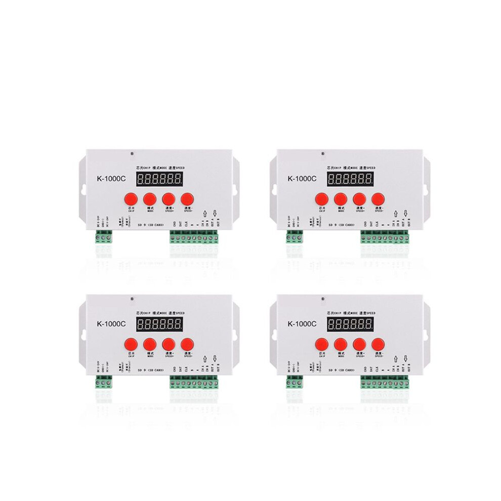 4X K-1000C Controller K1000c Ws2812b Ws2811 Apa102 T1000s Ws2813 Led 2048 Pixel Program Controller Dc5-24V 6032244138212
