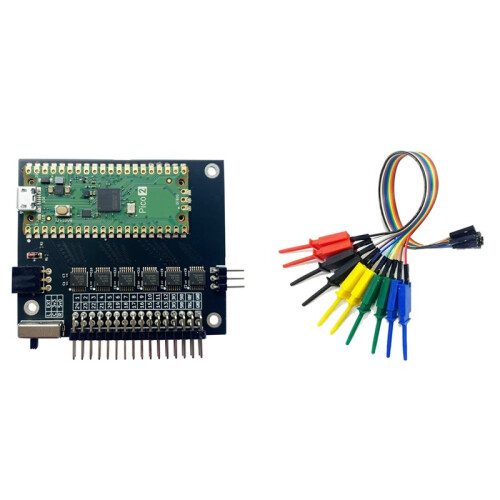 LogicAnalyzer V6.0 400MHz 24 Channel Logic Analyzer with Test Hook Clip Software is Available for Windows, OSX and Linux