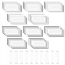 50 Pcs Sandblast Cabinet Lens Cover 23 X 11 Inches Inner Protector Adhesive Standard Sandblasting Protective Replacement