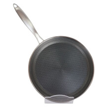 Padella per Crêpe In Acciaio Inox, Padella Antiaderente, Padella con Rivestimento A Nido D'Ape, Padella per Pizza, 26 Utensili da Cucina, Padella per