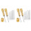 28 PCS Leather Sewing Awl Needle Set with Copper Handle, Leather Sewing Needle Awl for Leather  Sewing Tools 1