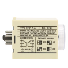 AC220V Delay Timer Timer Relay with Adjustable Knob ST3PA PC Shell 50/60Hz