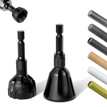 2Pack Deburring External Chamfer Tool with Tungsten Carbide Blades, for Metal,PVC,Wood,- 1/8"-1" (3-25mm) 1/4" Hex Shank