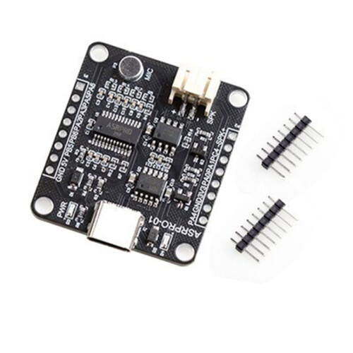 ASR-PRO Development Board Speech Recognition Control Module AI Offline Recognition Module Pin Headers Not Soldered 2M