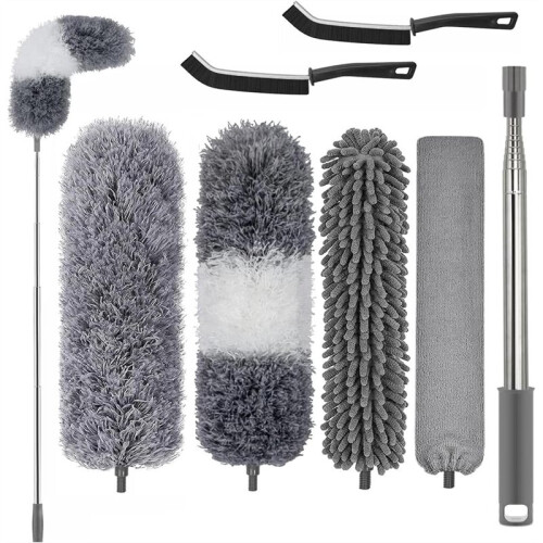 Telescopic Washable Microfibre Duster,Long Extendable  to 254 cm,Bendable Dust Catcher,for High Ceilings, Ceiling Fan