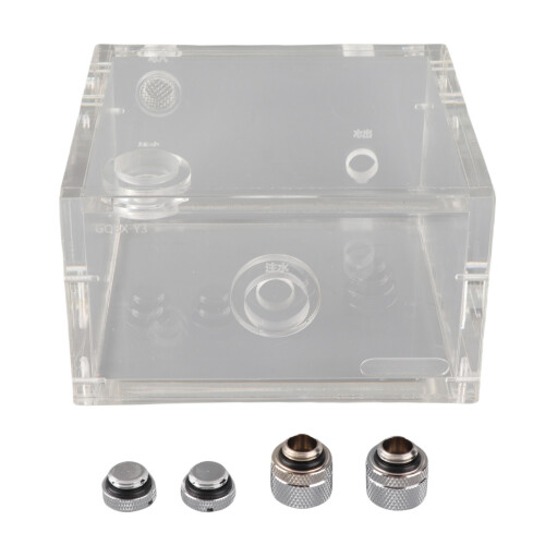 Premium Acrylic 1.25L Cooling Reservoir for Enhanced PC Performance` 1